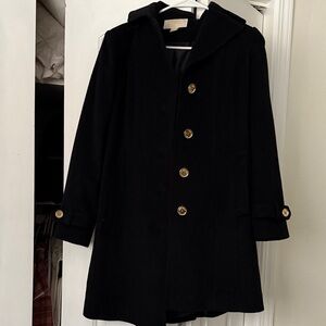 Michael Kors PXS Black Coat with Gold Buttons